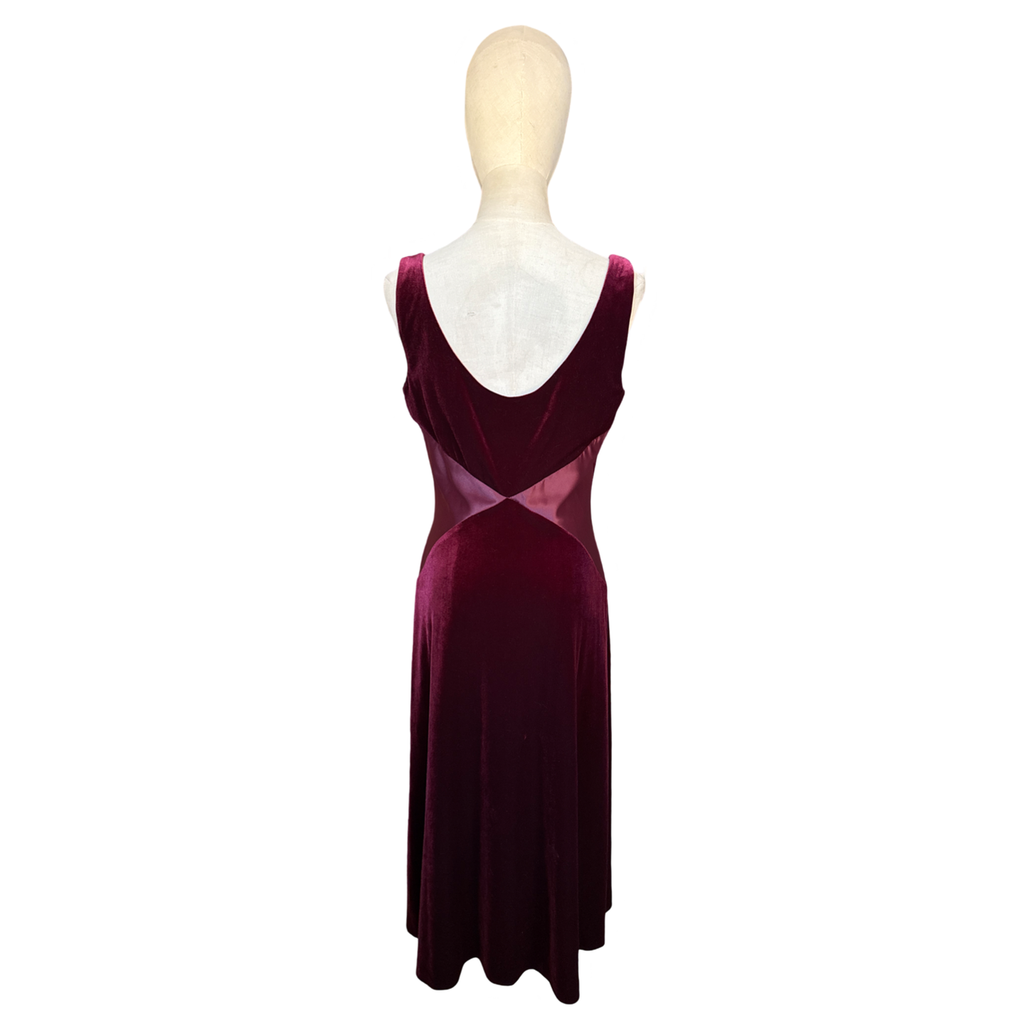 Vintage Velvet Midi Dress