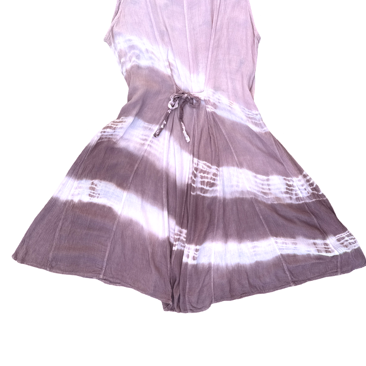 Vintage Tie-Dye Floral Mini Dress