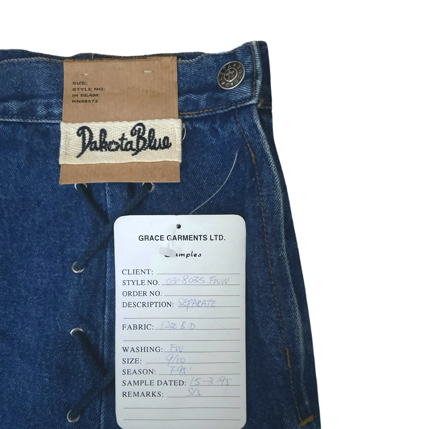 Vintage Dead Stock Denim Mini Skirt