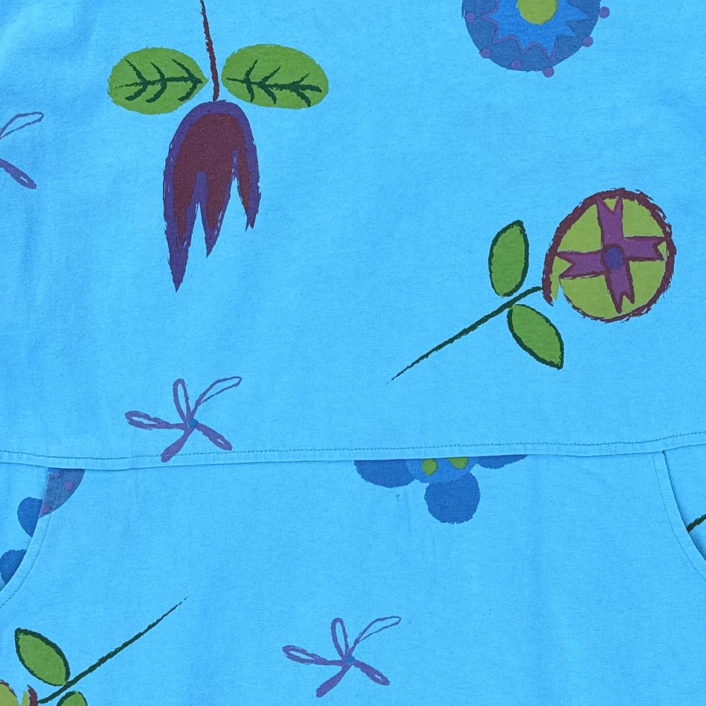 Vintage Floral Print Mini Dress