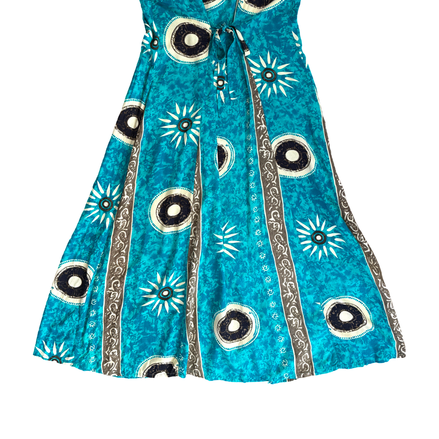 Vintage Celestial Printed Maxi Dress