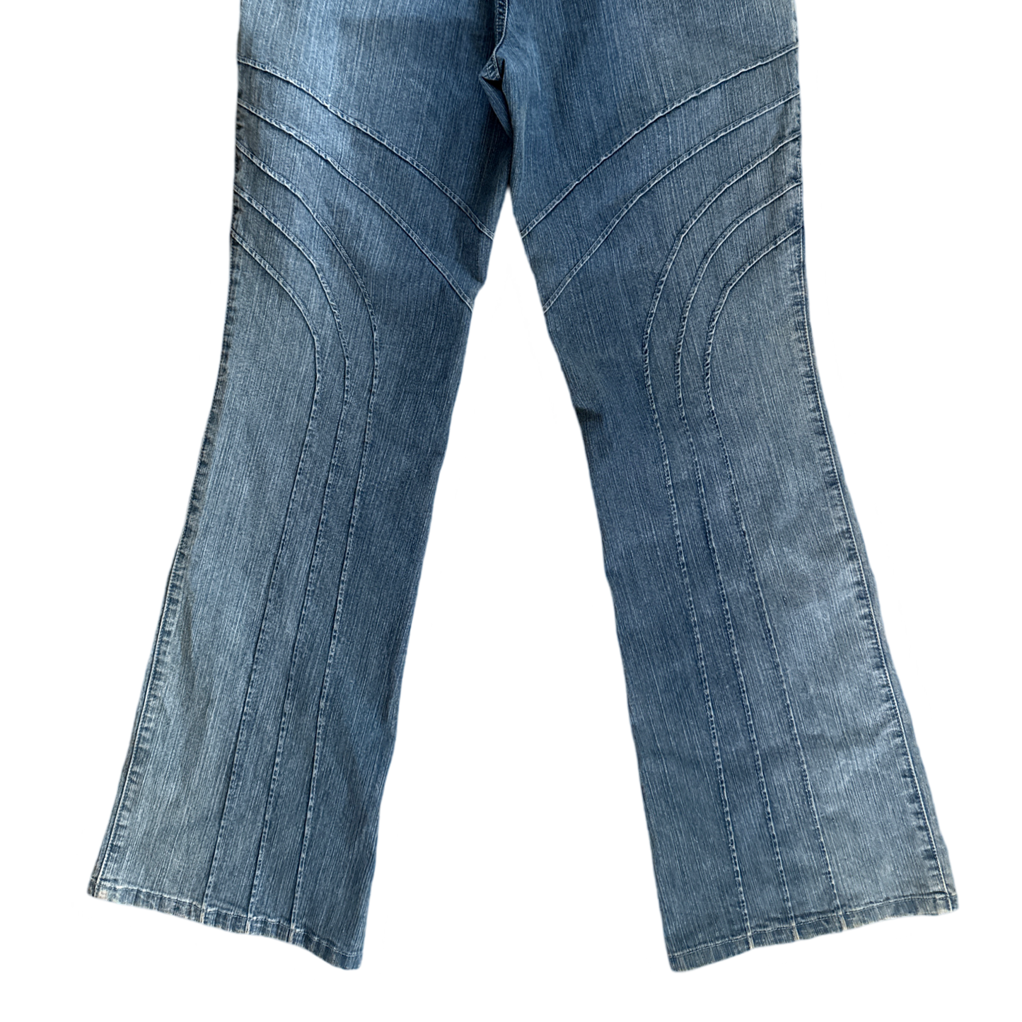 Y2k Exposed Seams Bootcut Denim Jeans