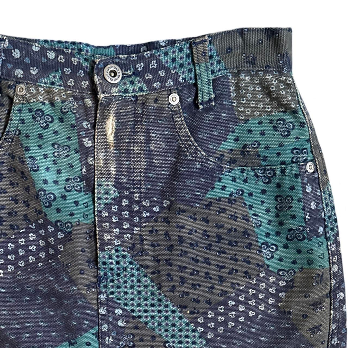 Ditsy Denim Mini Skirt