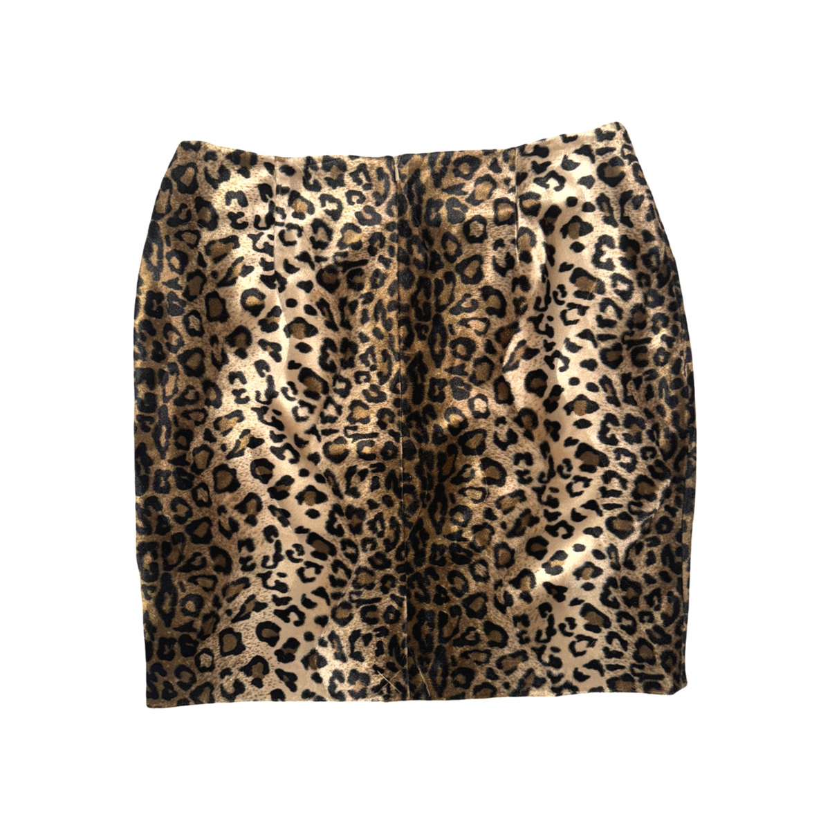 Vintage Leopard Faux Fur Skirt