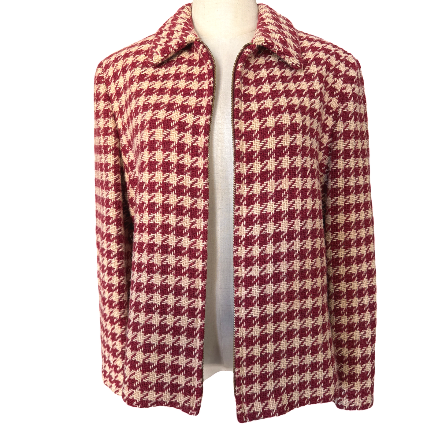 Vintage Gingham Houndstooth Jacket