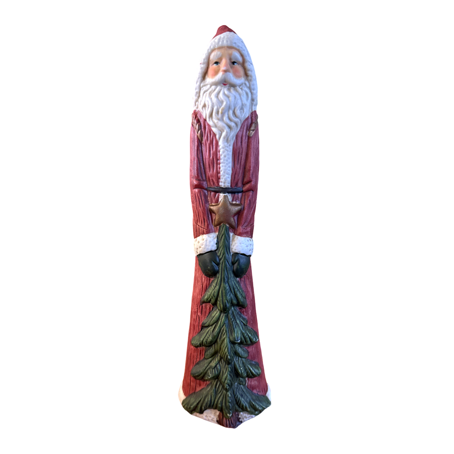 Vintage Christmas Santa Candle Holder