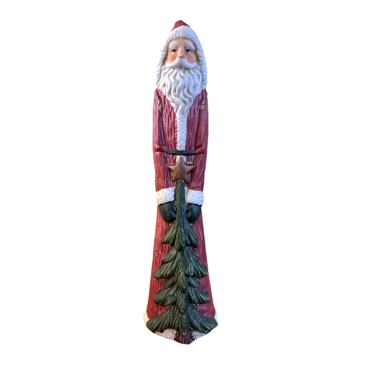 Vintage Christmas Santa Candle Holder