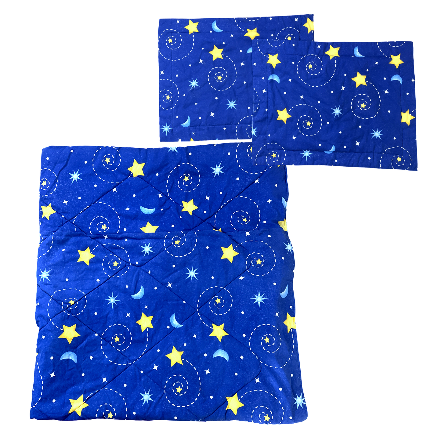 Vintage Celestial Moon Star Comforter and Pillow Shams