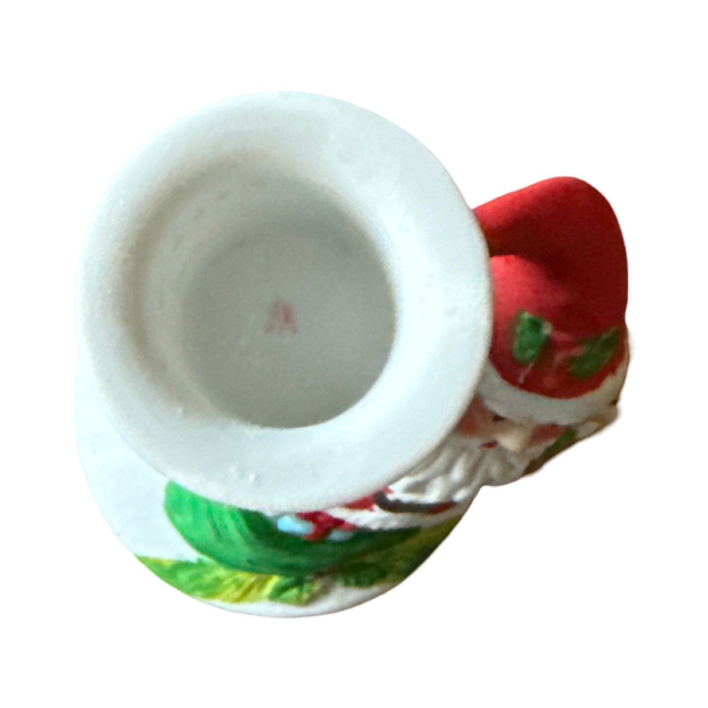 Vintage Christmas Santa Candle Holder