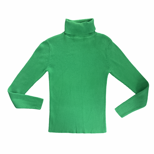 Vintage 90s Knit Long Sleeve Turtle Neck Top