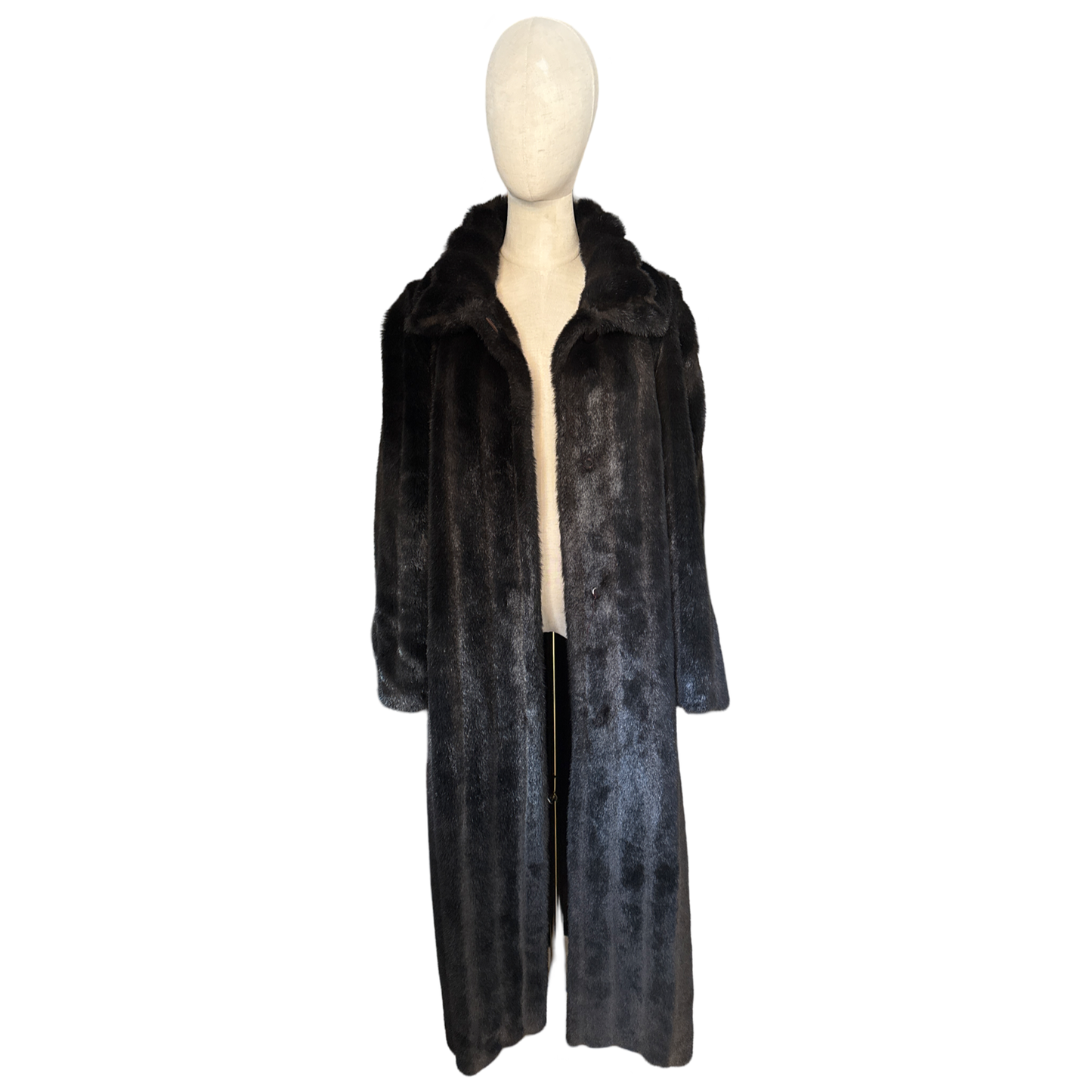 Vintage Faux Fur Maxi Coat