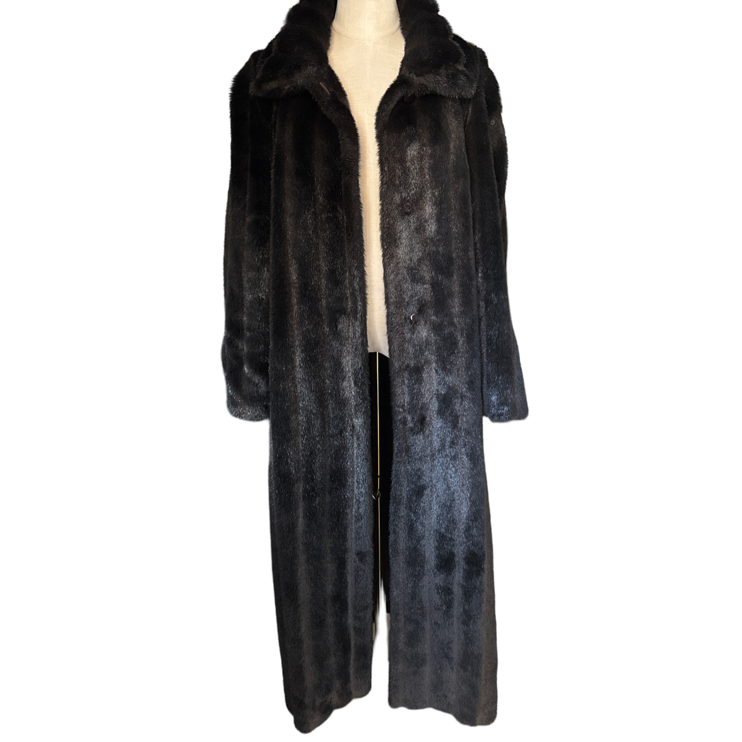 Vintage Faux Fur Maxi Coat