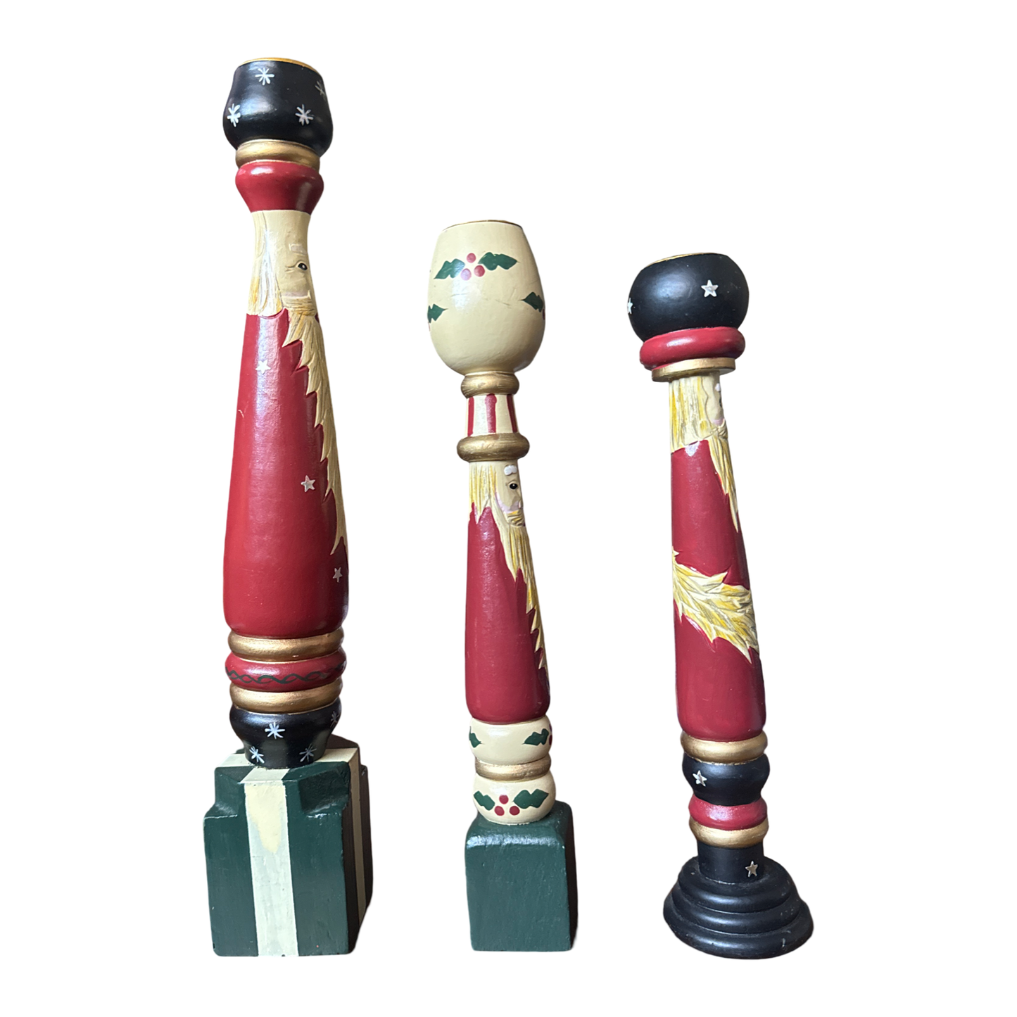 Vintage Christmas Candle Holders