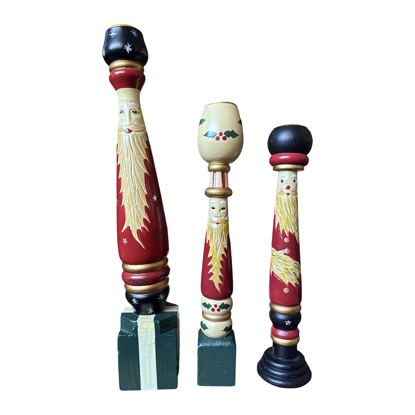 Vintage Christmas Candle Holders