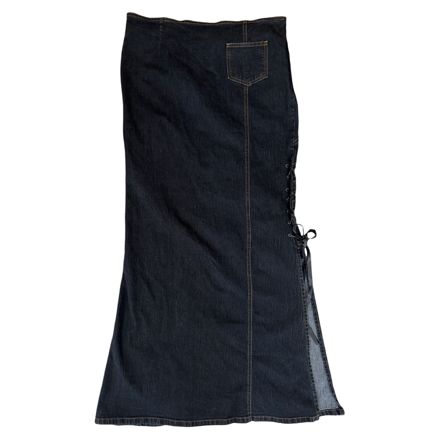 Y2K Denim Maxi Skirt