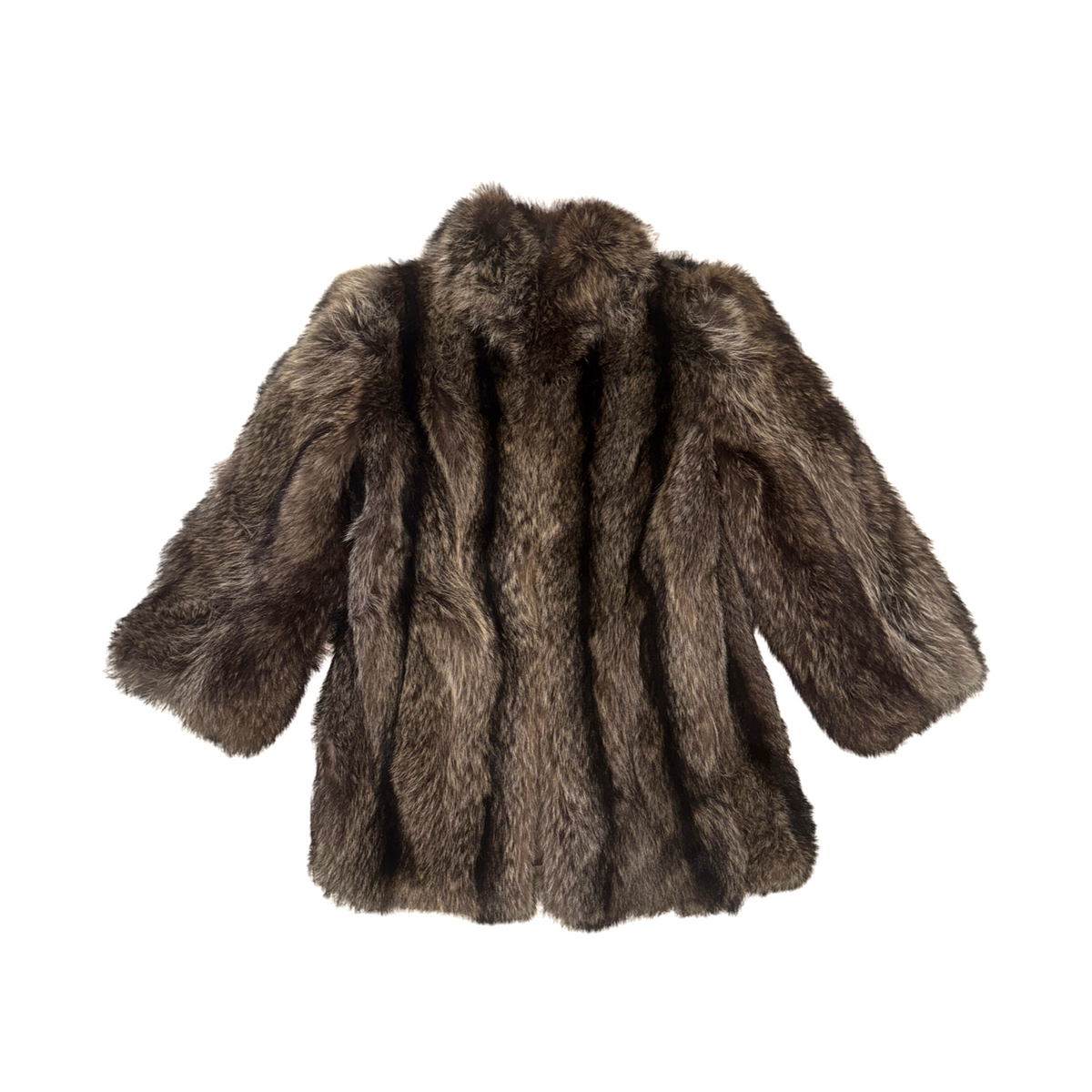 Vintage Brown Genuine Fur Coat