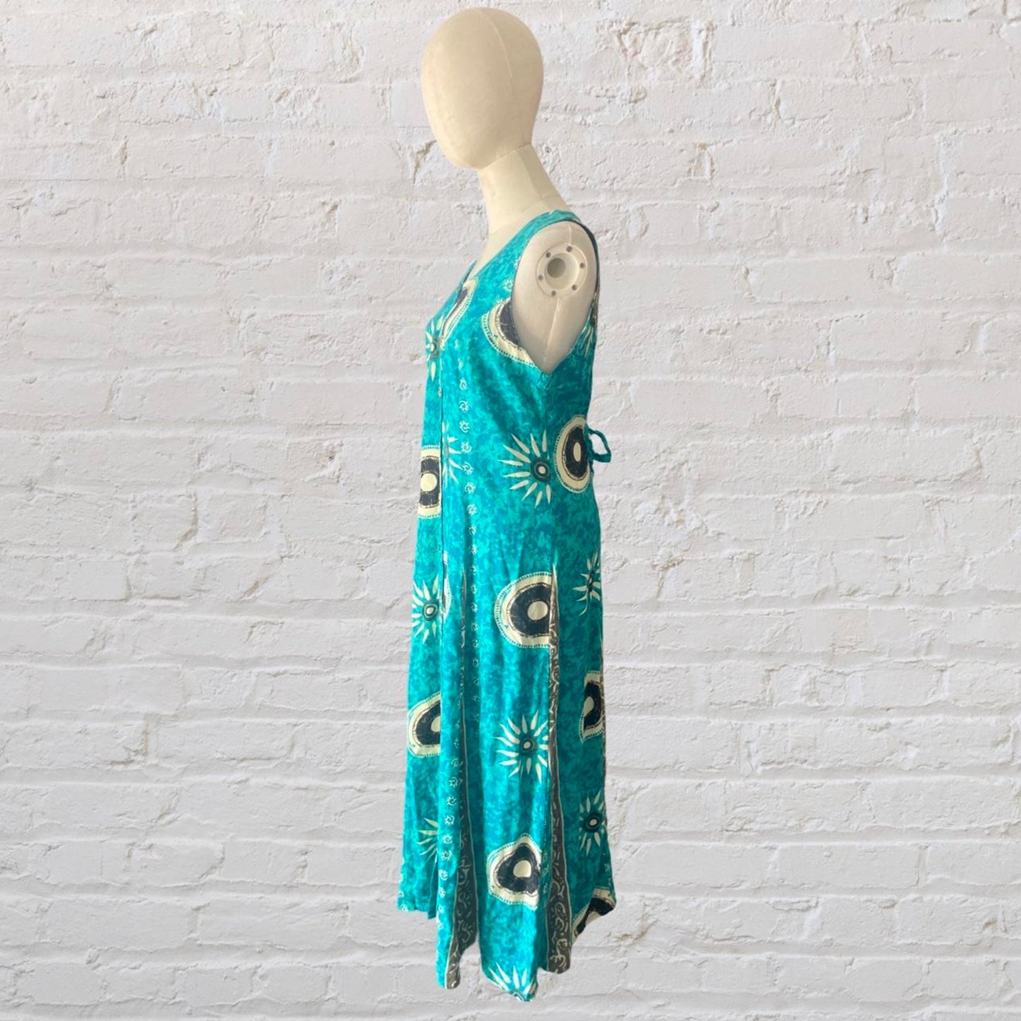 Vintage 90s Printed Maxi Dress