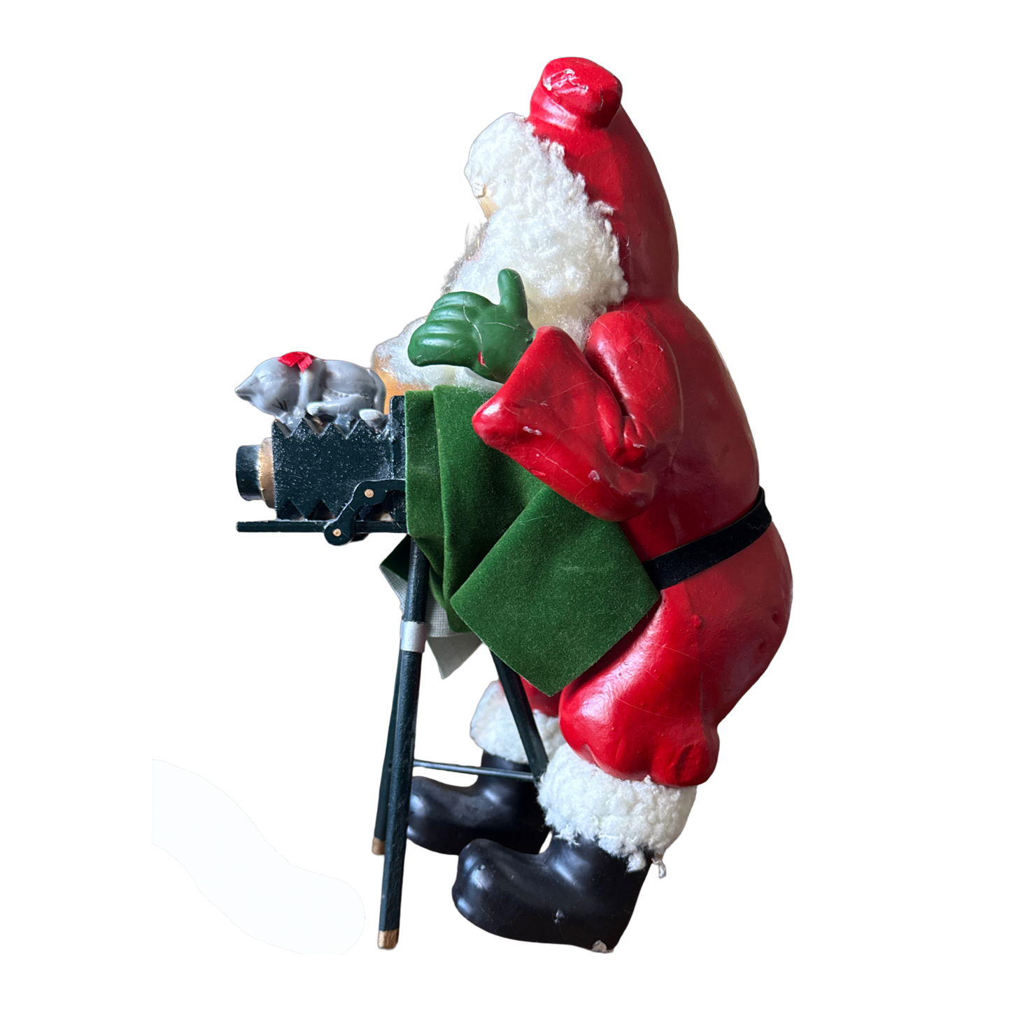 Vintage Santa Cat Tripod