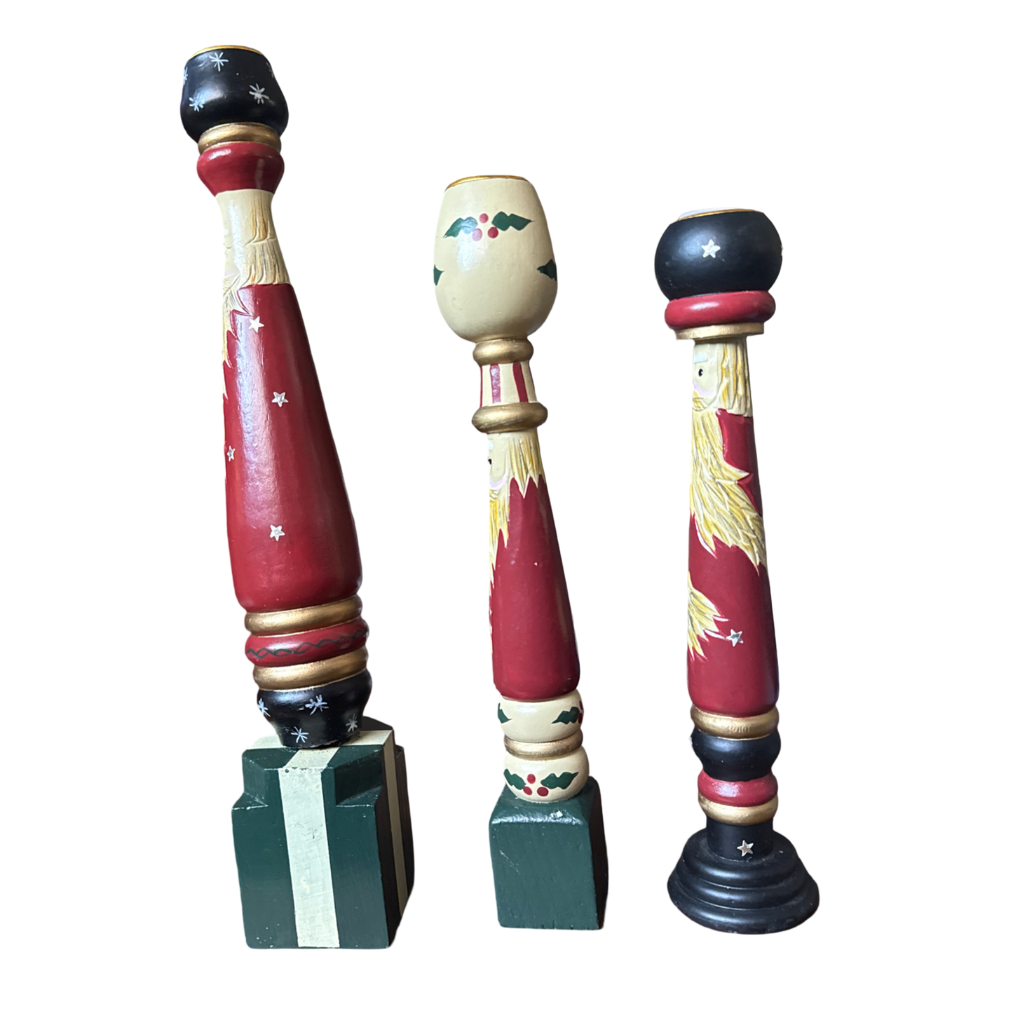 Vintage Christmas Candle Holders