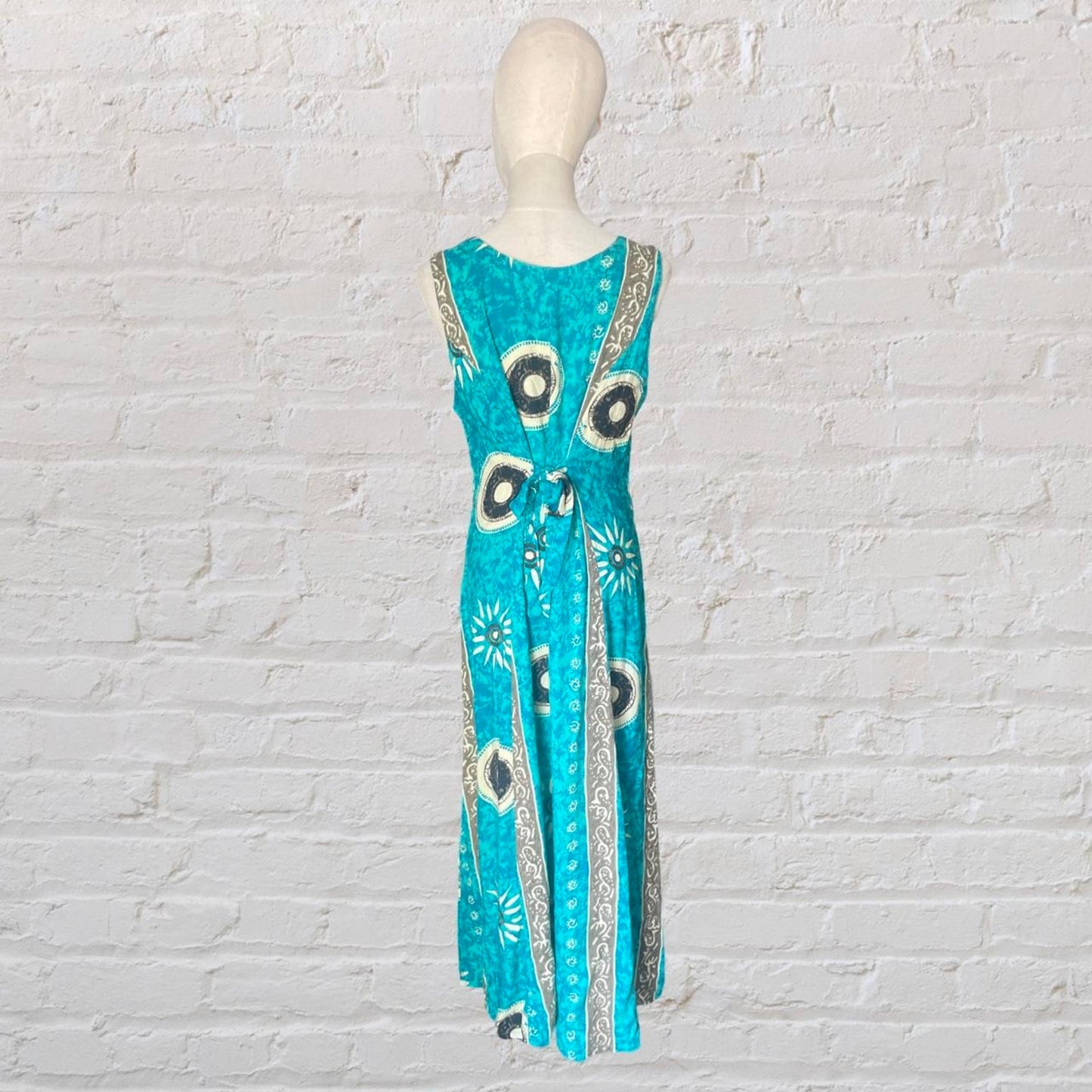 Vintage 90s Printed Maxi Dress