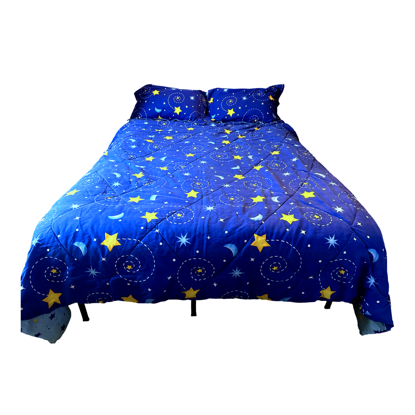 Vintage Celestial Moon Star Comforter and Pillow Shams