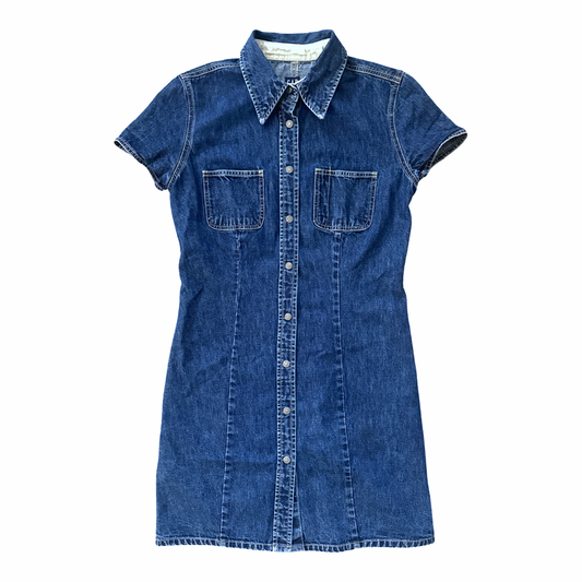 Vintage Y2K Denim Button Up Dress