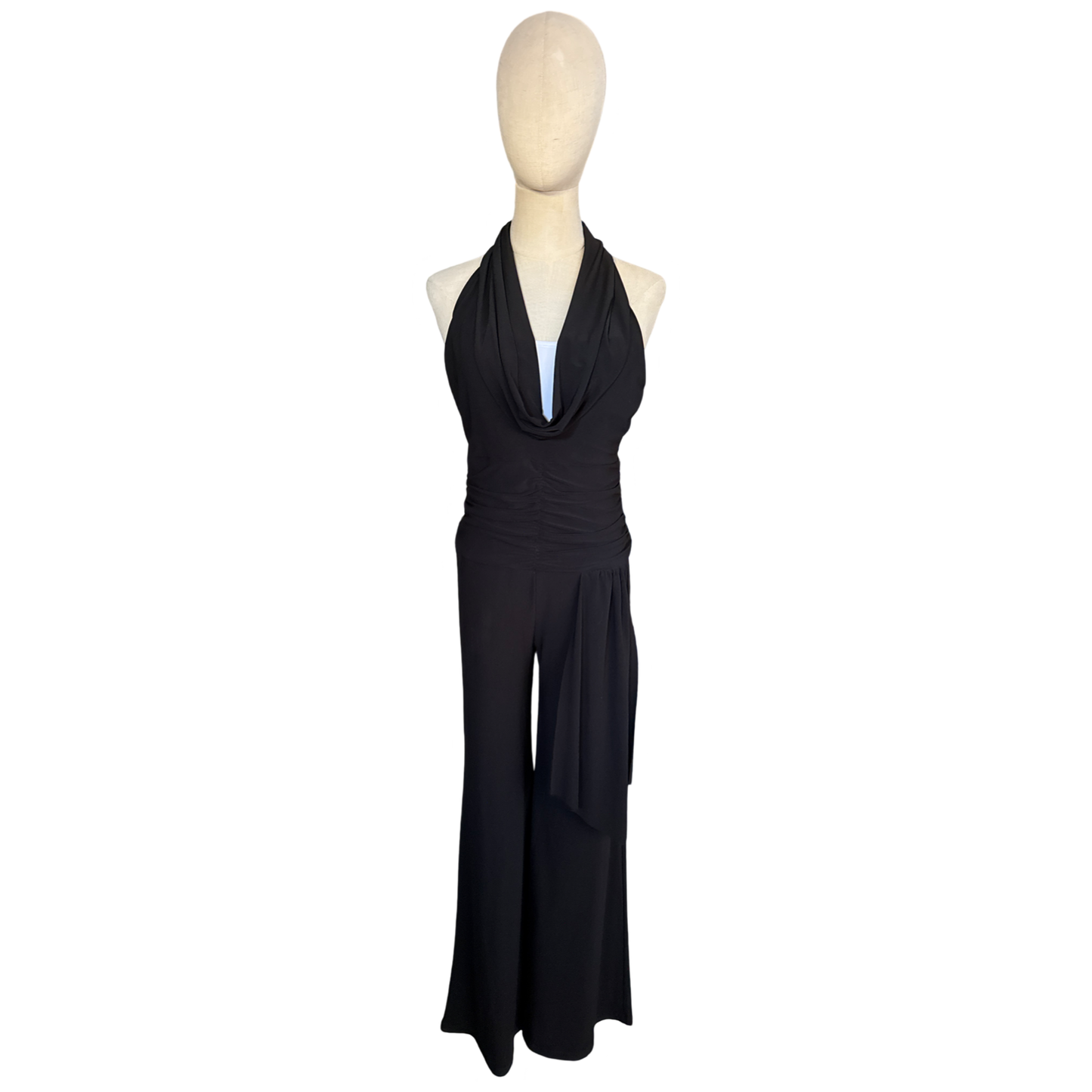 Vintage Halter Wide-leg Jumpsuit