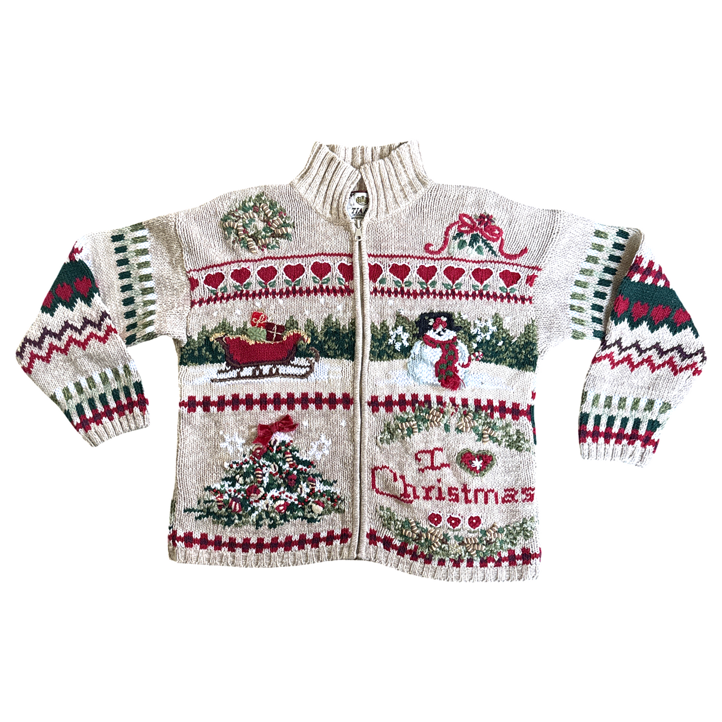 Vintage Knit Christmas Sweater