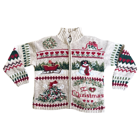 Vintage Knit Christmas Sweater