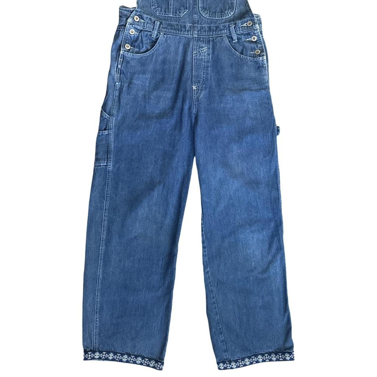 Vintage Embellished Denim Overalls