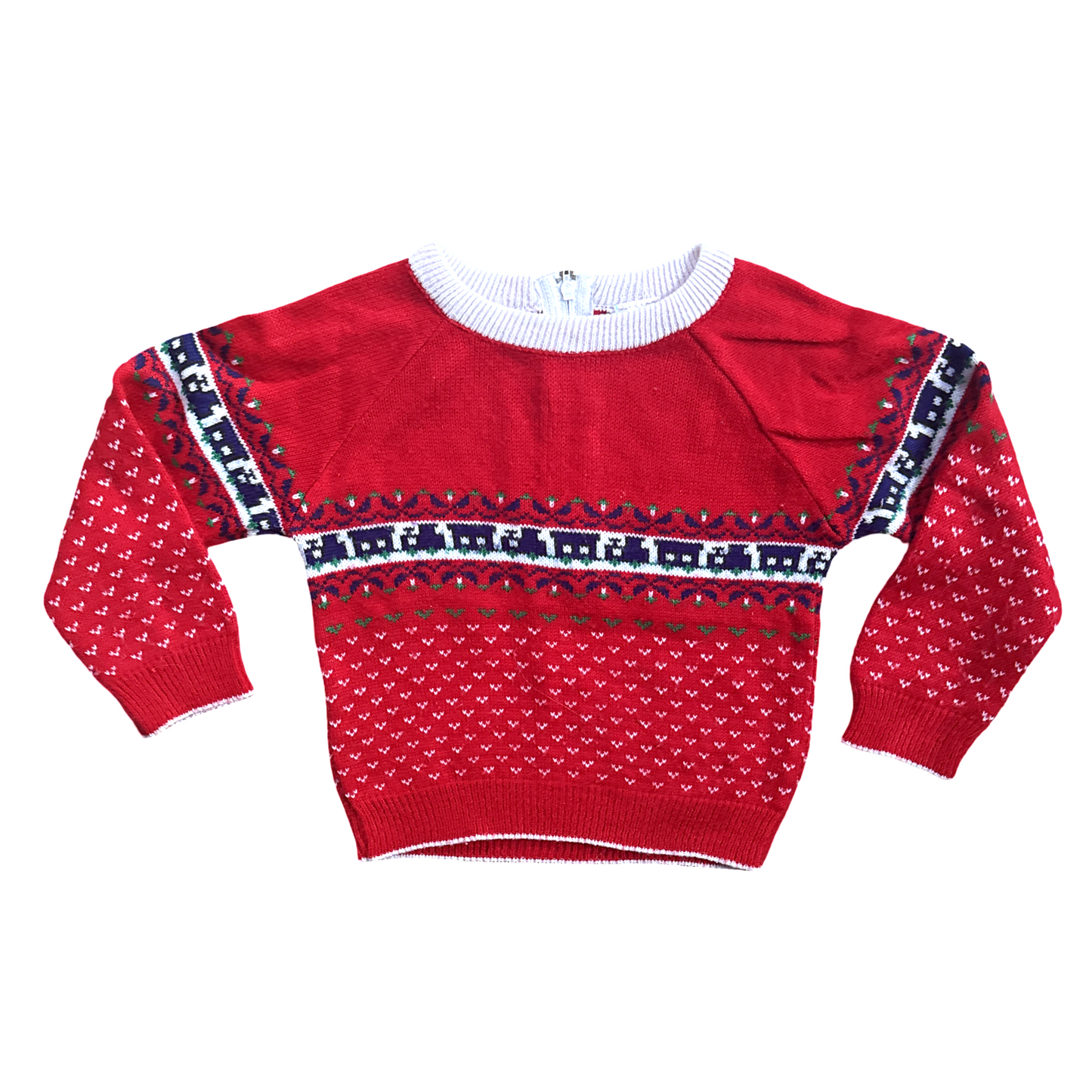 Vintage Boys Train Sweater Vest Set