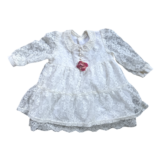 Vintage Little Girls Lace Dress