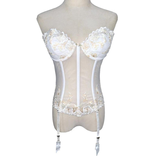 Vintage Deadstock Embroidered Corset