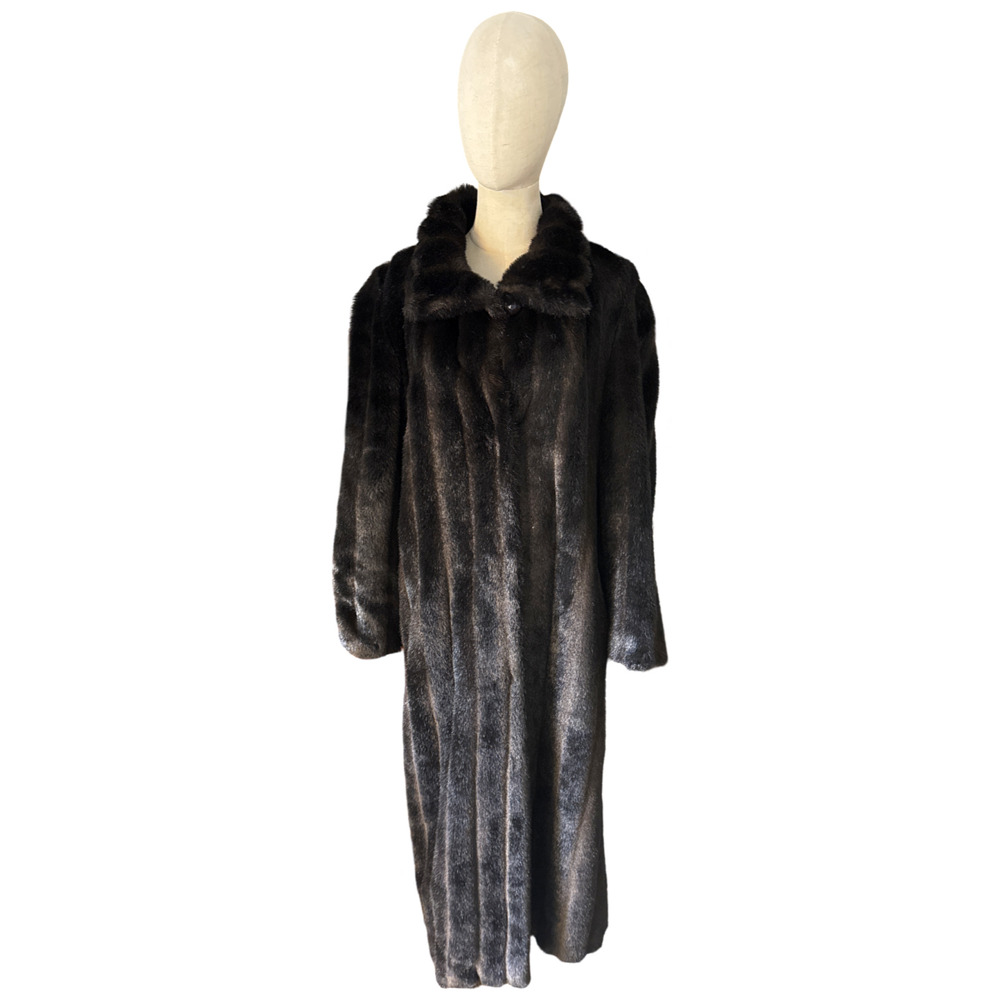 Vintage Faux Fur Maxi Coat