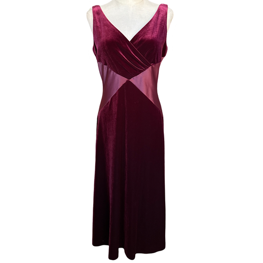 Vintage Velvet Midi Dress