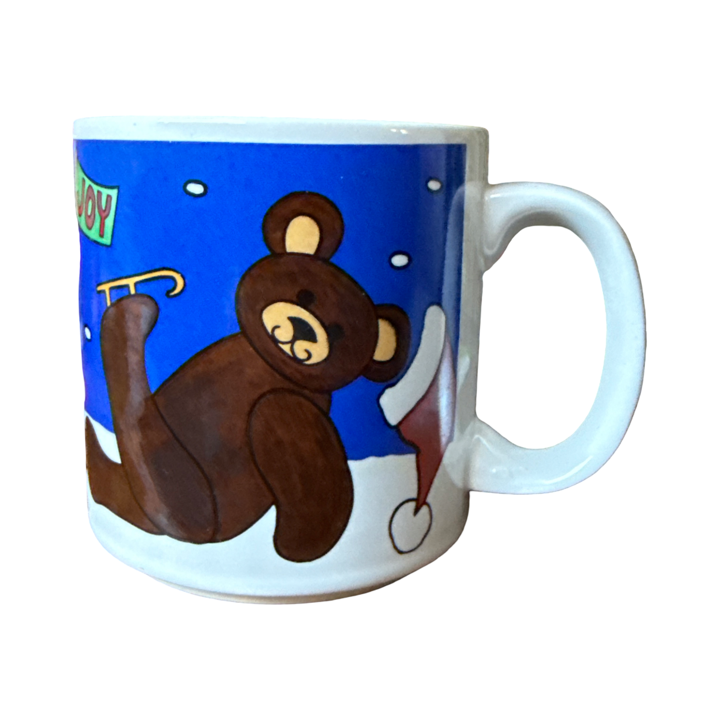 Vintage Christmas Bear Mug