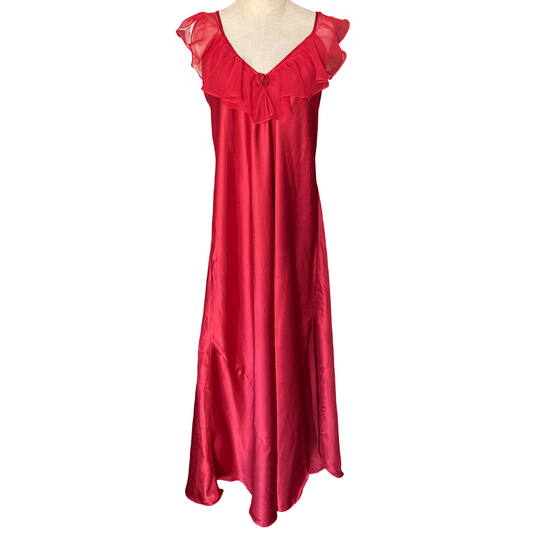 Vintage Rose Maxi Slip Dress