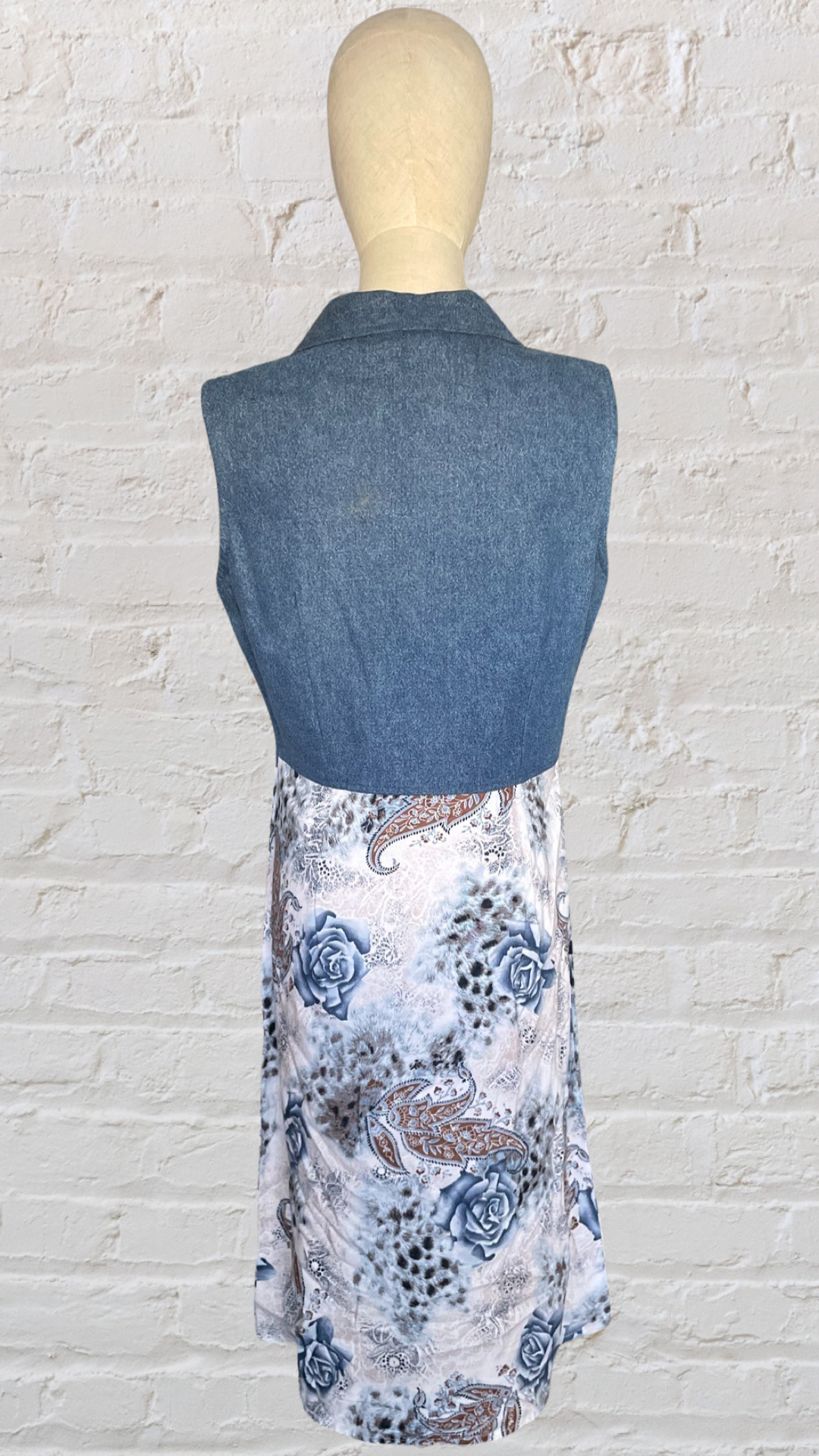 Denim Printed Dress