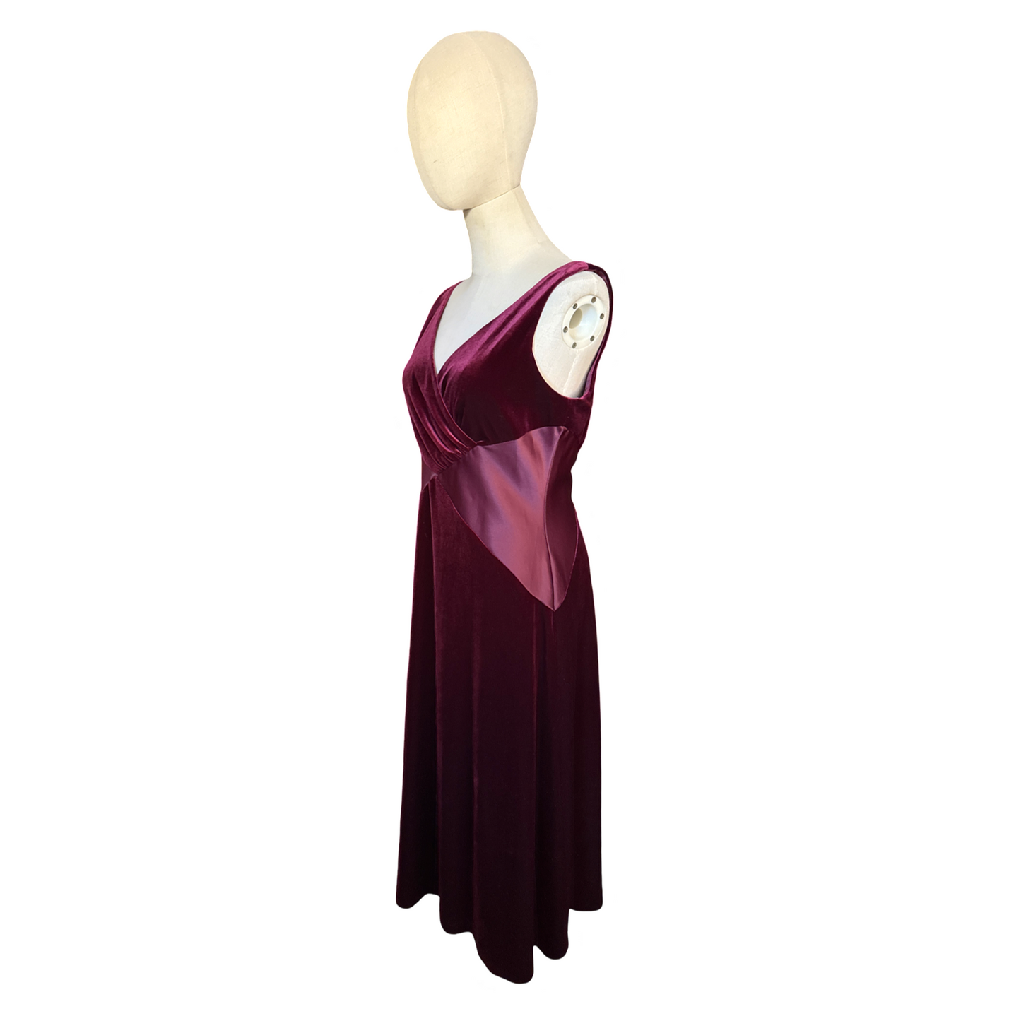 Vintage Velvet Midi Dress