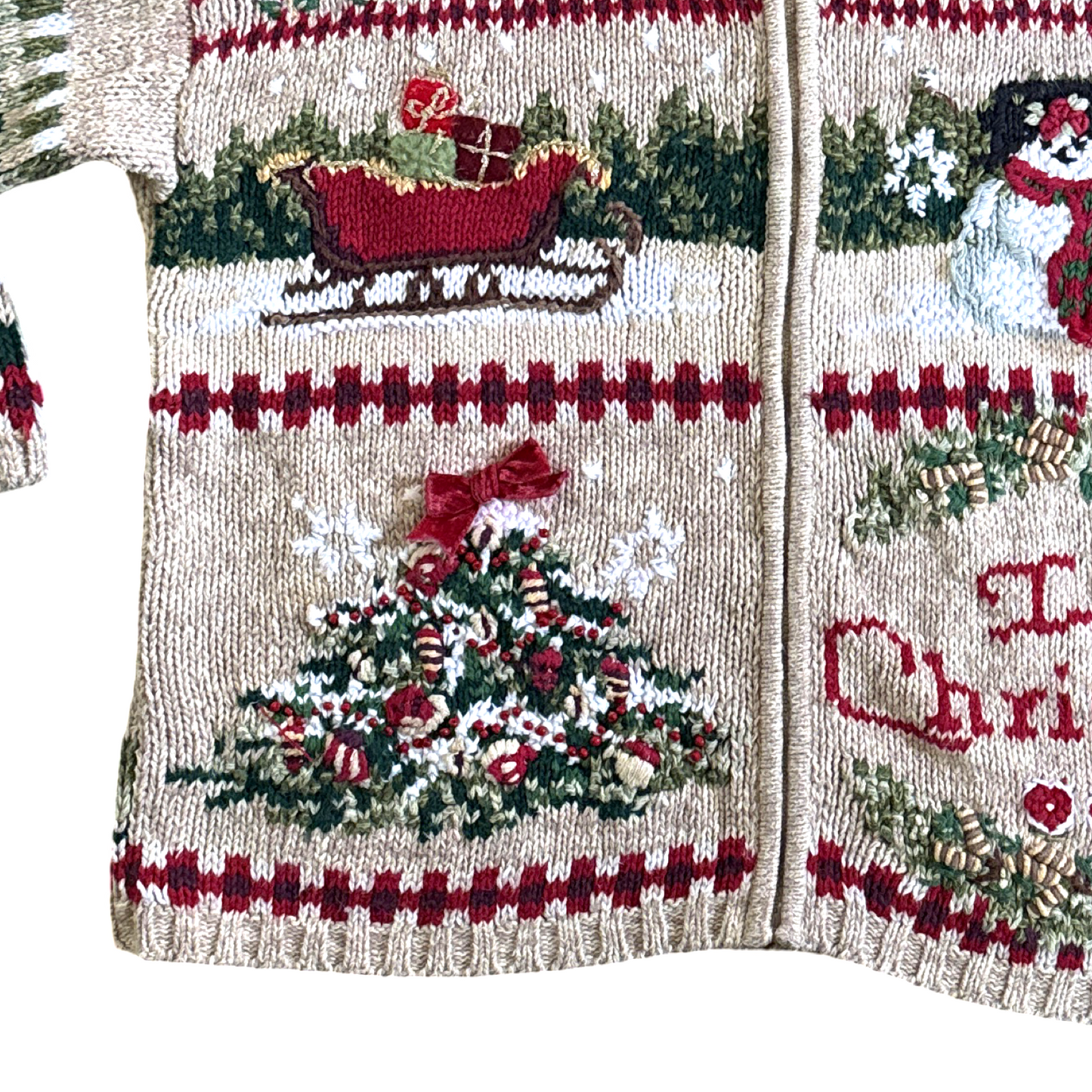 Vintage Knit Christmas Sweater