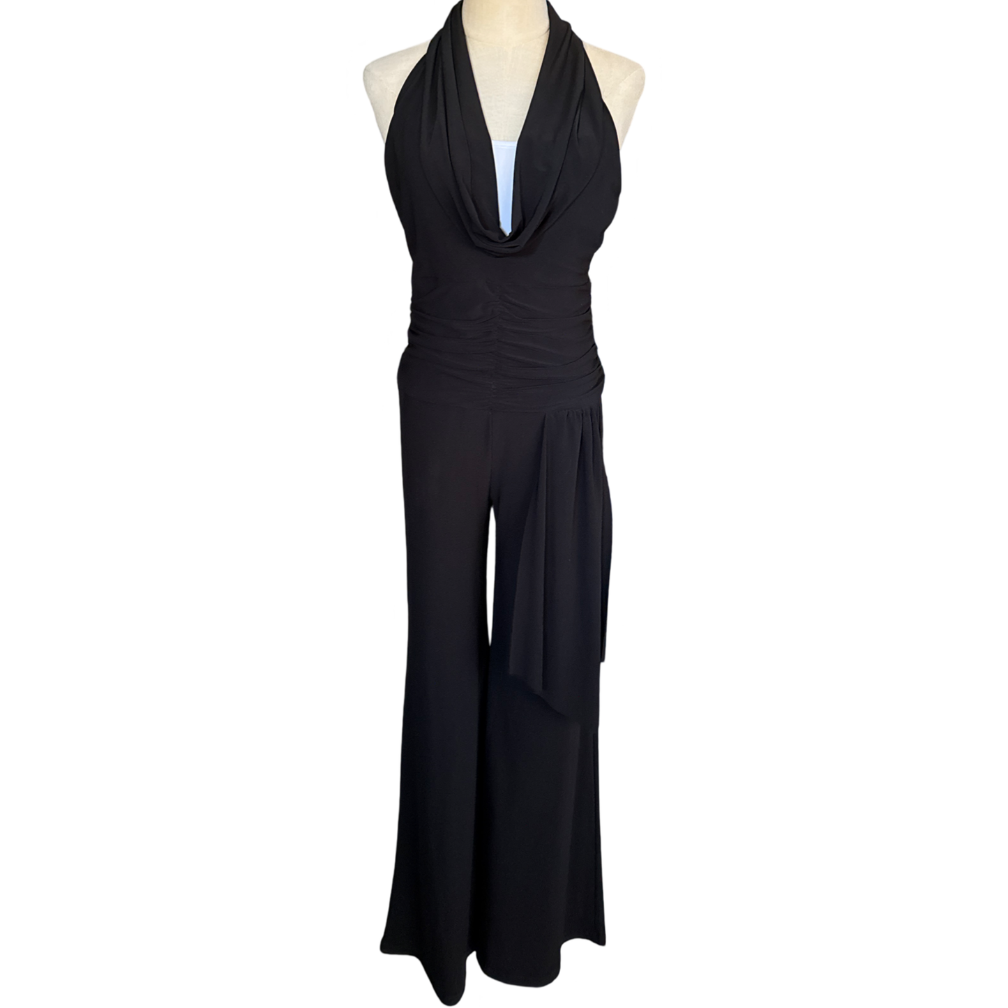 Vintage Halter Wide-leg Jumpsuit