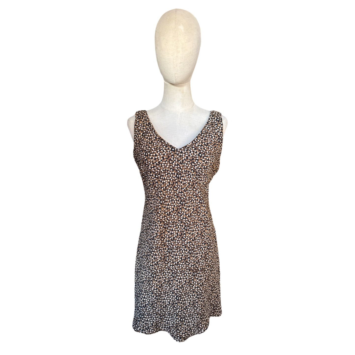 Vintage Printed Mini Dress