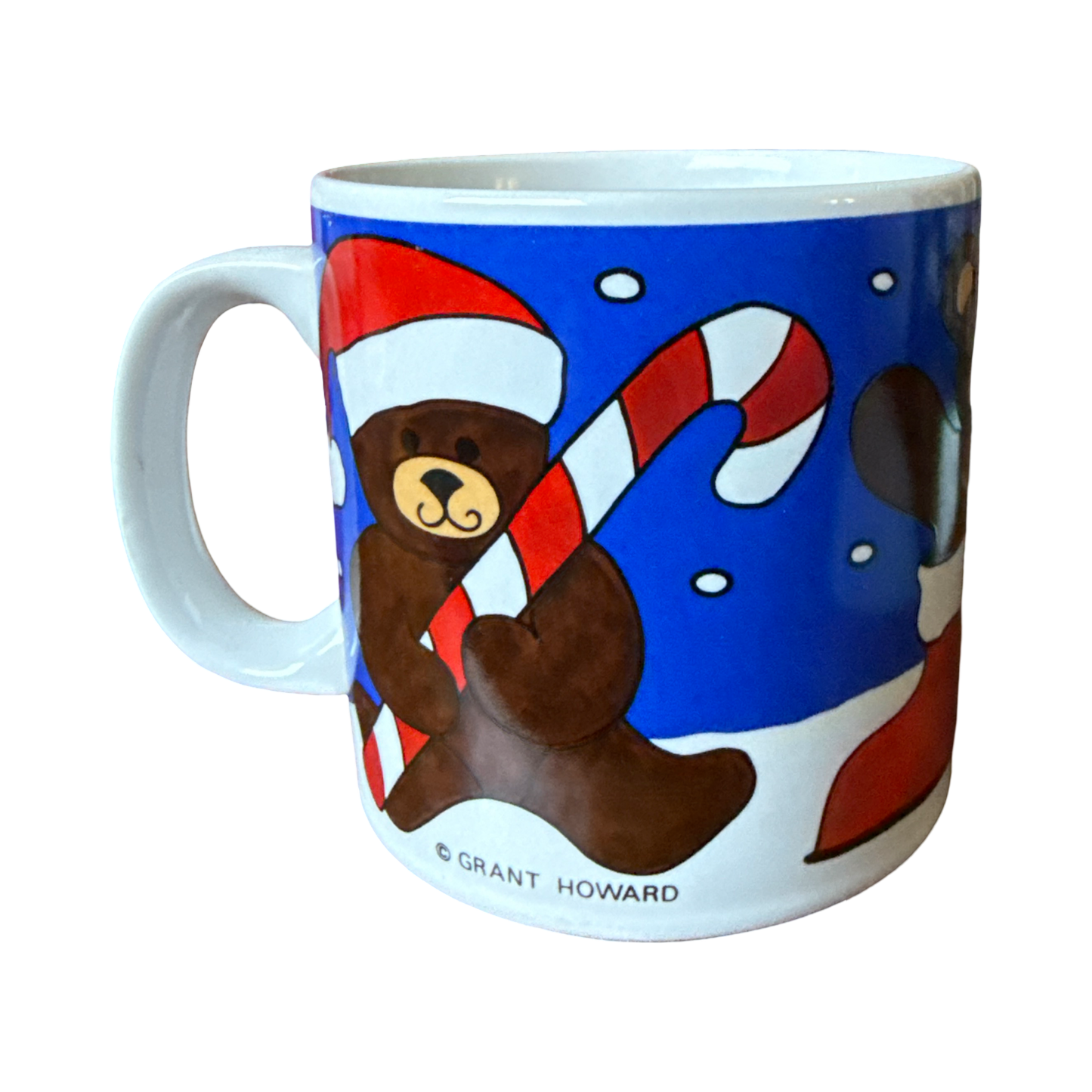 Vintage Christmas Bear Mug