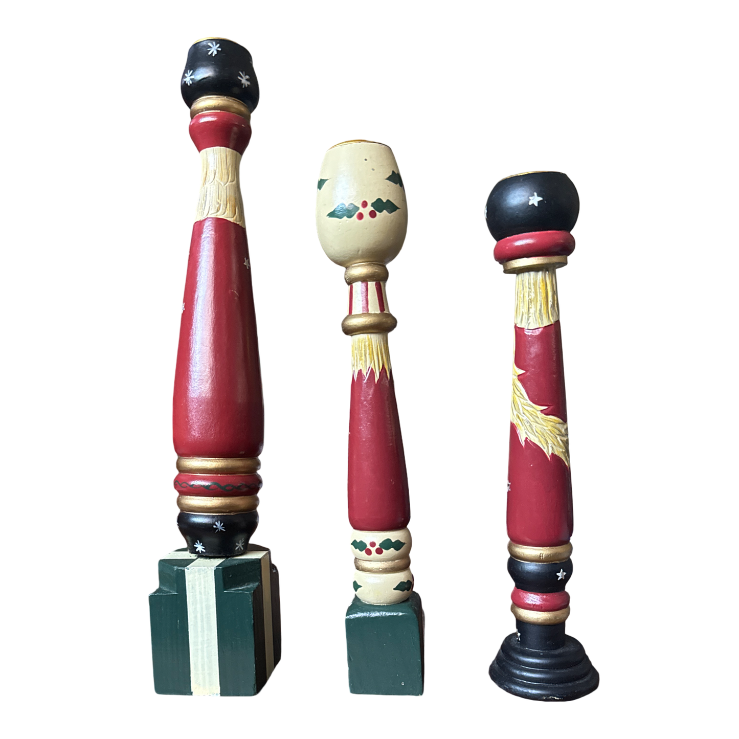 Vintage Christmas Candle Holders