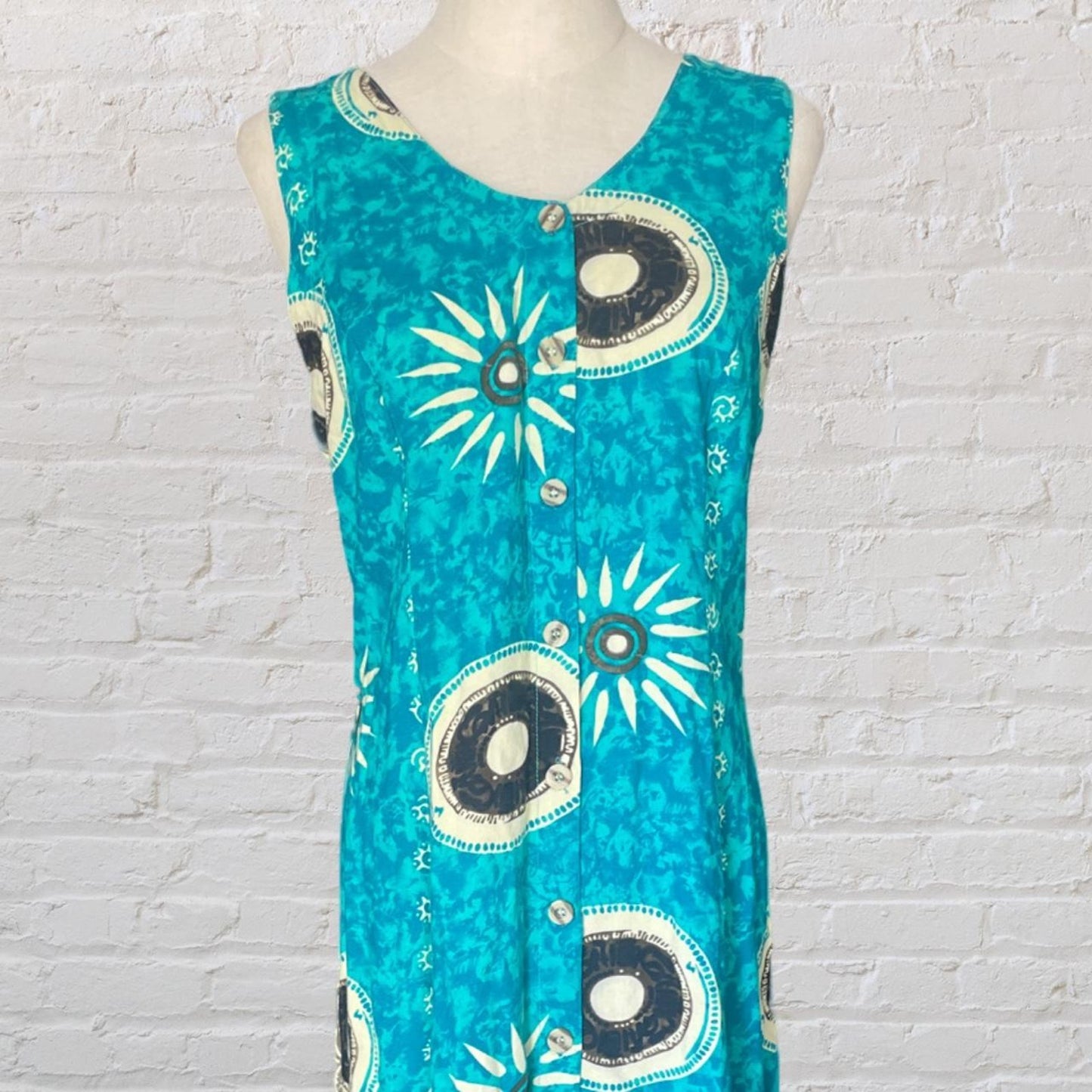 Vintage 90s Printed Maxi Dress