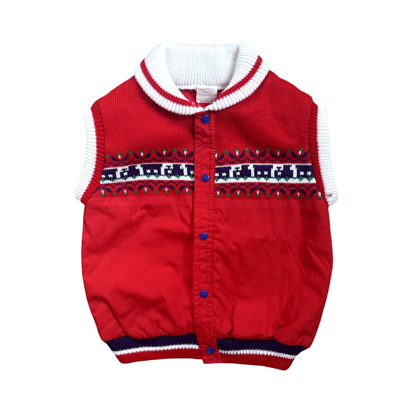 Vintage Boys Train Sweater Vest Set