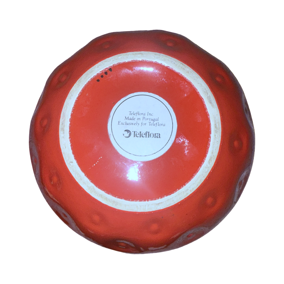 Vintage Ceramic Strawberry Canister