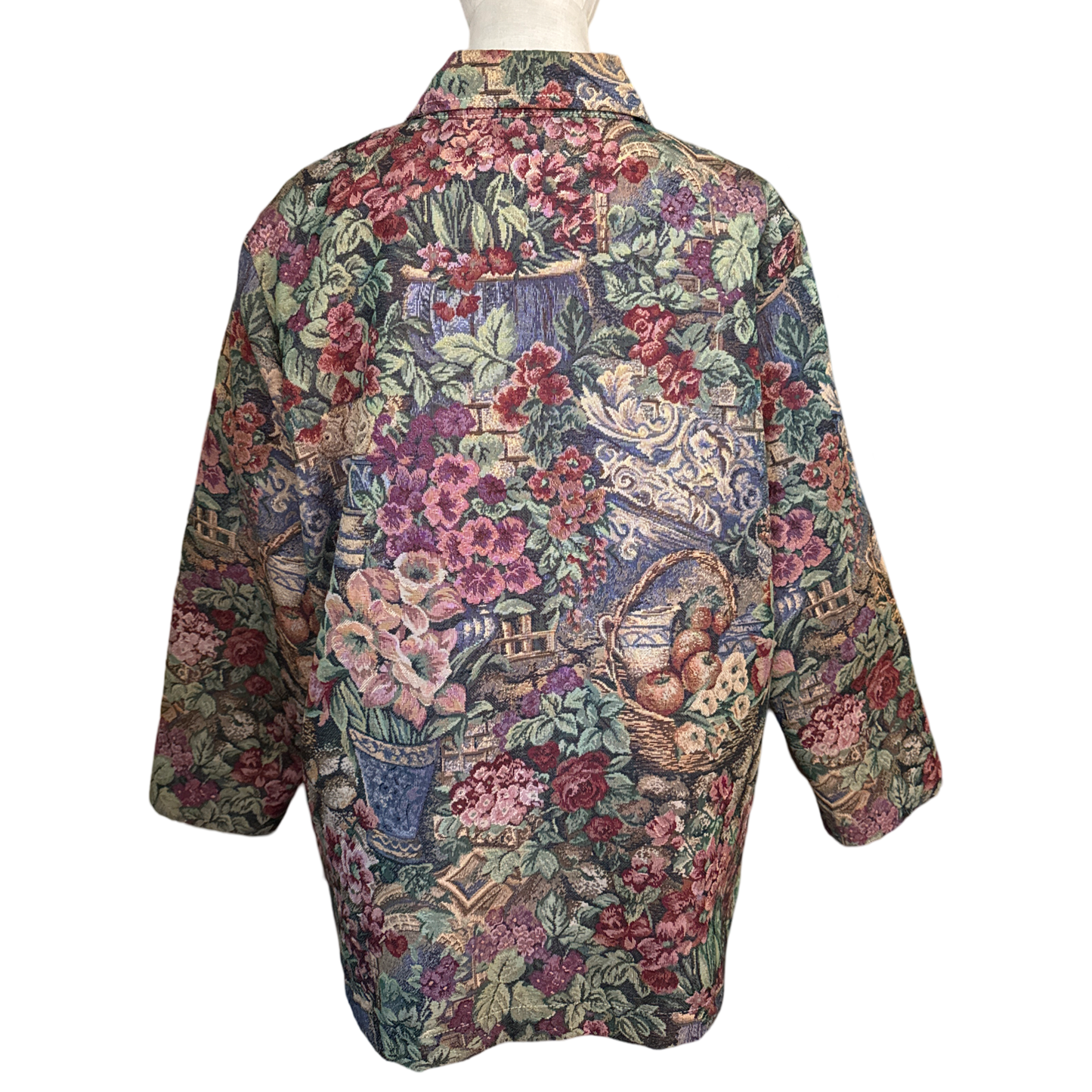 Vintage Tapestry Button Up Jacket