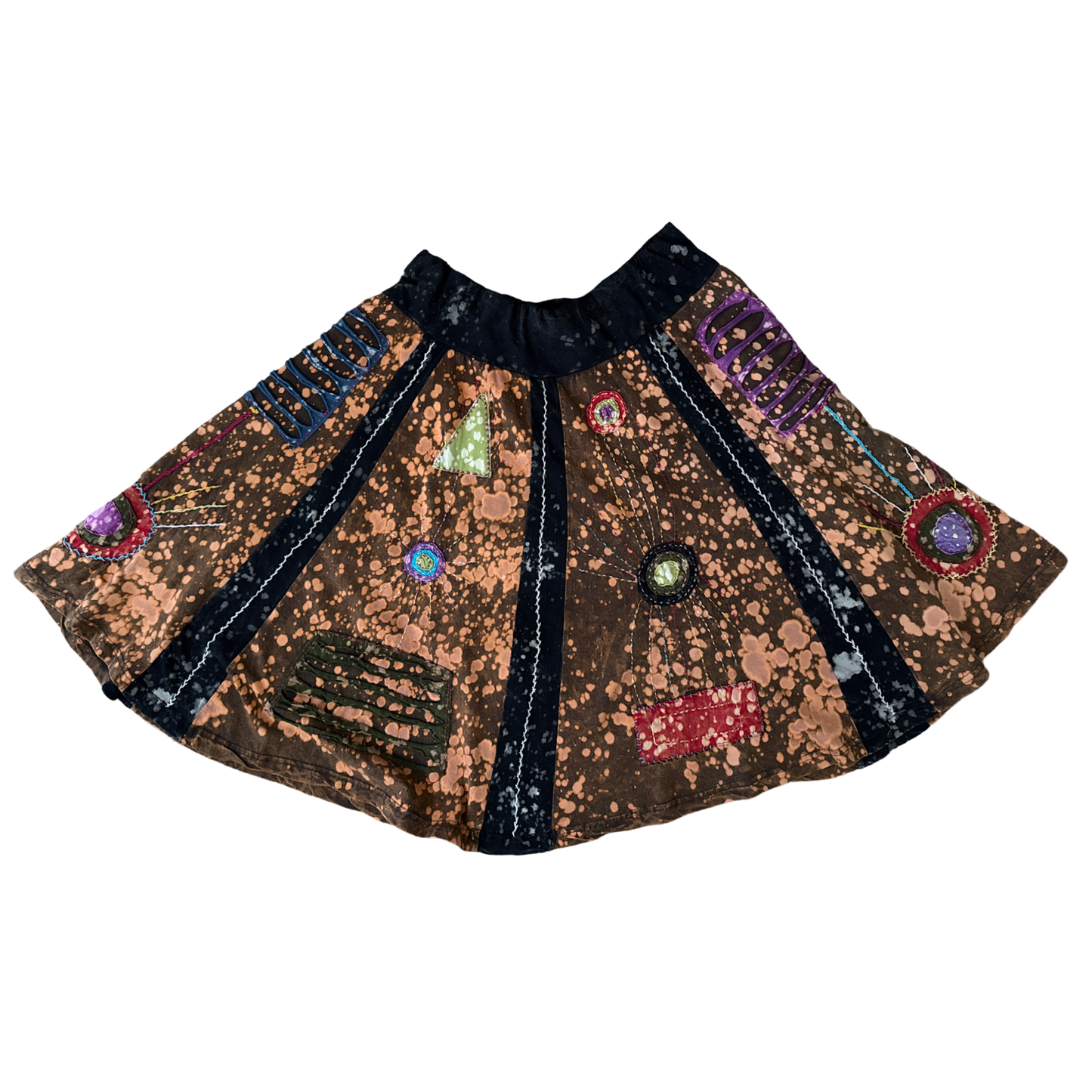 Boho Embroidered Skirt