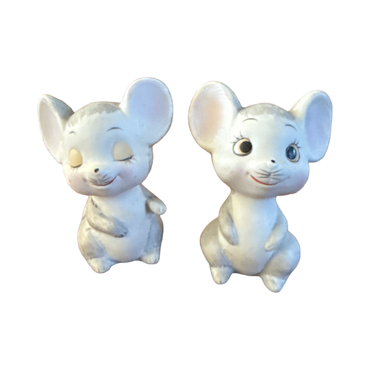 Vintage Kitchsy Mice Figurines